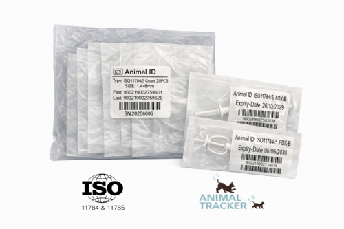 1.4mm x 8mm ISO Microchips 